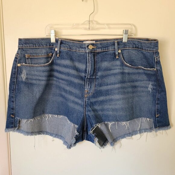 NEW Good American Jean Denim Shorts